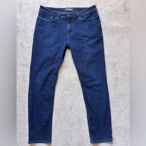 DUER L2X Slim Fit Denim Jeans Dark Wash 36x32 Stretch Comfort